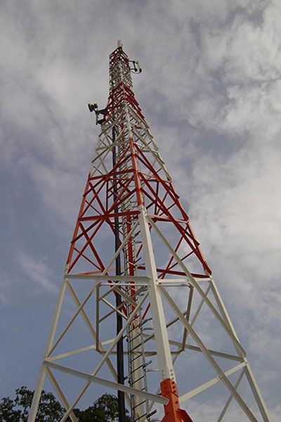 4 leg self-support lattice steel tower