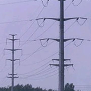 Double circuit steel pole