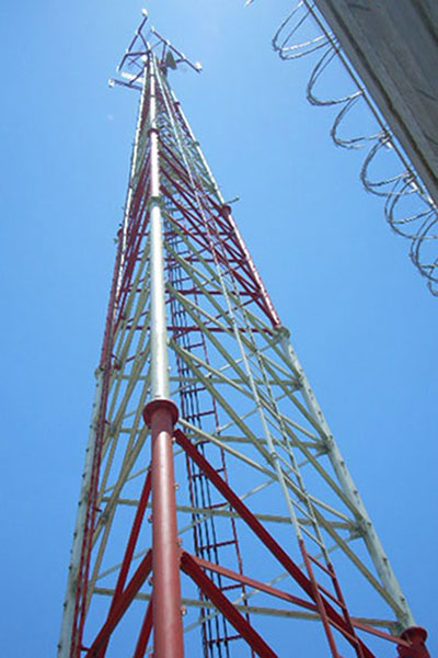 Hybrid telecom steel tower