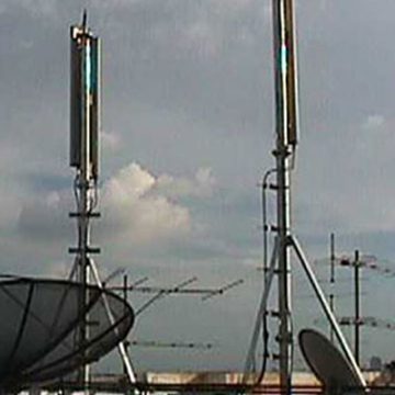 Roof top steel pole