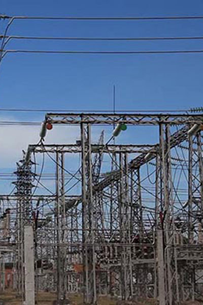 Substation lattice gantry