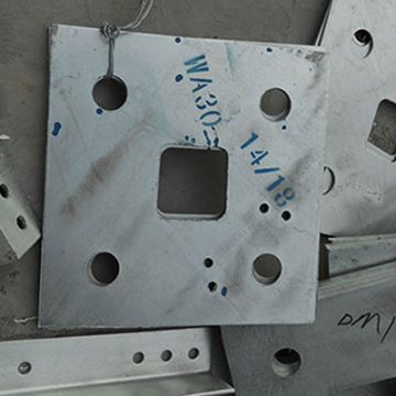 Steel tower template